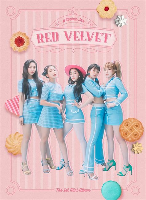 Red Velvet Japanese Debut Cookie Jar Red Velvet Vestido De Terciopelo Rojo Galletas De