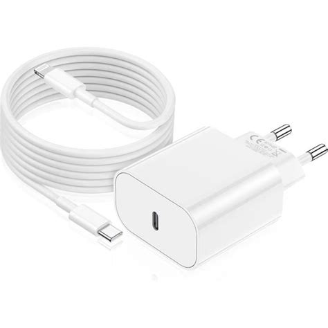 Chargeur Rapide Iphone Apple Mfi Certified W Usb C Chargeur