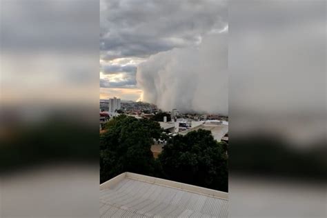 Vídeo Fenômeno Raro De “nuvem Rolo” Surpreende Cidade De Goiás