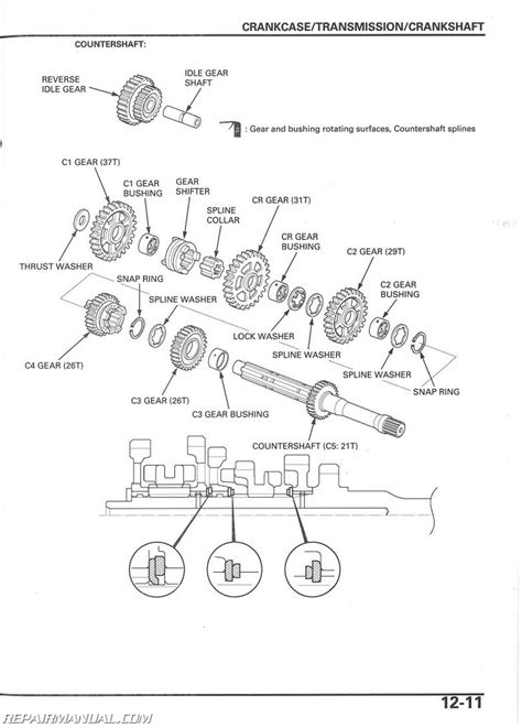 2006 2014 Honda Trx250ex X Sportrax Service Manual