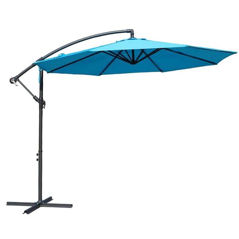 10 Ft Offset Cantilever Hanging Patio Umbrella For Outdoor Balcony Table Or Large Garden