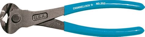 Channellock 357 High Leverage End Cutting Pliers Steel Jaw 7 12 In