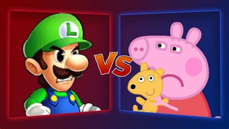 Mugen Battle Power Star Luigi Vs Peppa Pig Youtube