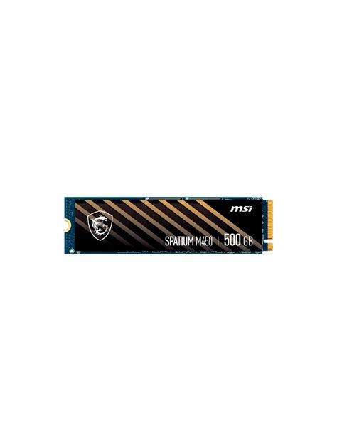 MSI Spatium M450 500GB PCIe 4 0 SSD M 2 NVMe