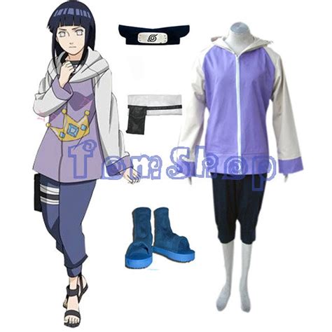 Japanese Anime Naruto Shippuuden Hinata Hyuga Full Combo Set Cosplay