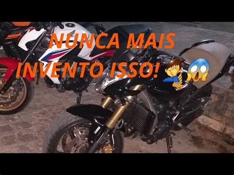 NUNCA SAIA PRA UM ROLÊ NOTURNO UMA HORNET E UMA CB650F SO O CANO