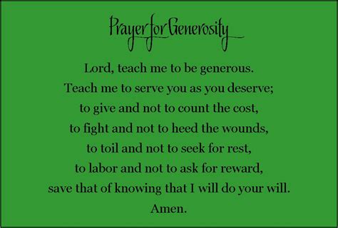 Prayer for Generosity – St. Ignatius Parish, Mobile