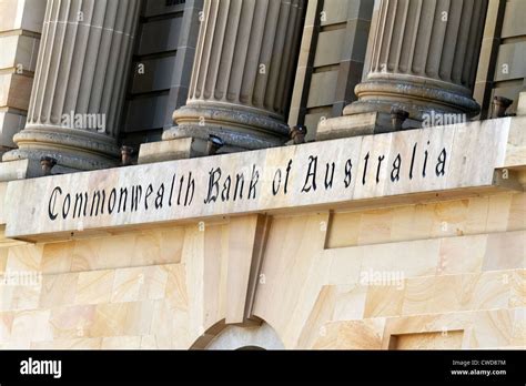 Commonwealth Bank Of Australia Sign Stock Photo Alamy