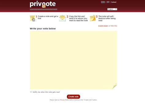 Privnote: Send notes that will self-destruct after being read ...