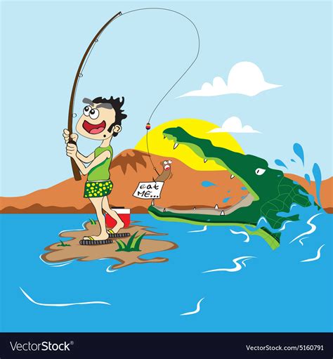 Fishing Jokes Royalty Free Vector Image Vectorstock Hot Sex Picture