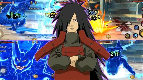 Madara Uchiha Moveset Naruto Mobile Game Youtube