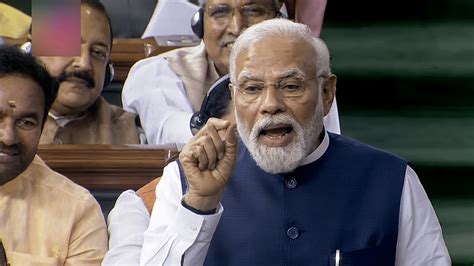 Modi Says Opposition Ran Away During No Trust Motion Criticises Tmc