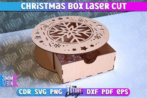 Christmas Box Laser Cut Christmas Design Cnc 3056215