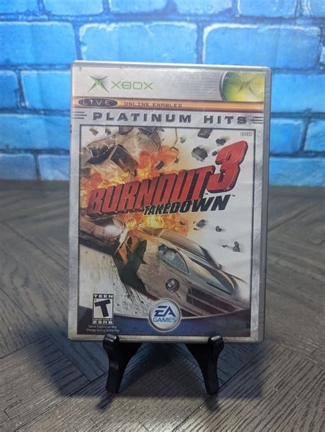 Burnout 3 Takedown Microsoft Xbox 2004 Game Case And Instruction