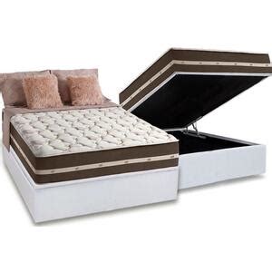 Cama Box Colchão Casal King Molas Ensacadas Real 193x203x65cm Branco