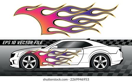 Blue Flame Electric Sport Car Speed Stock Vector (Royalty Free ...