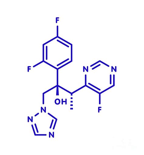 Voriconazole Antifungal Drug Molecule Photograph By Molekuulscience Photo Library Fine Art