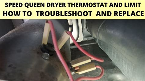 Speed Queen Dryer Thermostat And Limit How To Troubleshoot And Replace Youtube