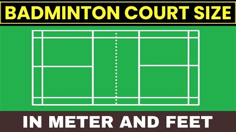 Badminton Court Dimensions Measurement Badminton Court Size Off