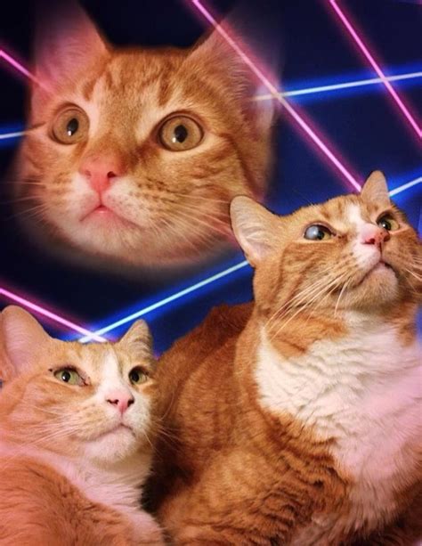 We Asked Our Friend To Make A Cheesy 80s Style Portrait Of Our Cats