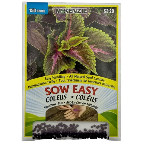 Coleus Rainbow Mix Sow Easy Mckenzie Seeds Wildwood Outdoor Living