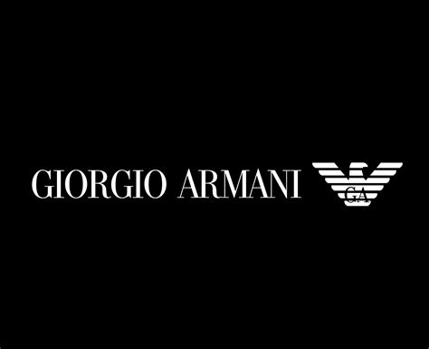 Giorgio Armani Logo Brand Clothes White Symbol Design Fashion Vector