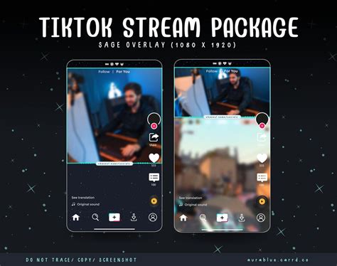 Sage Tiktok Streaming Overlays Stream Bundle Tiktoklive Overlay Cute Valorant Blue