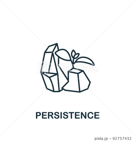 Persistence icon. Monochrome simple Business...のイラスト素材 [92757432] - PIXTA 