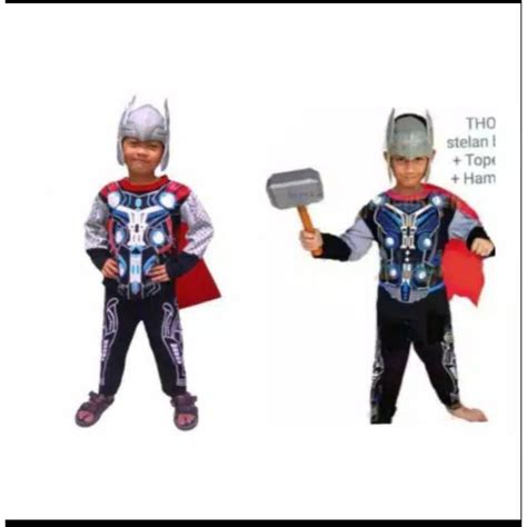 ชุดเครื่องแต่งกายค้อน thor สําหรับเด็ก | Shopee Thailand