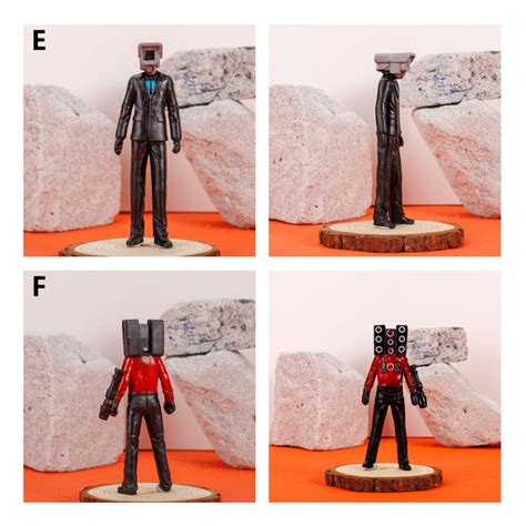 Skibidi Battle Action Figures Set Skibidi Toilet Action Figure Etsy