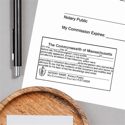 Massachusetts Jurat Notary Stamp All State Notary Supplies