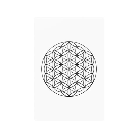 Flower Of Life Poster Sacred Geometry Wall Art Flower Of Life Print