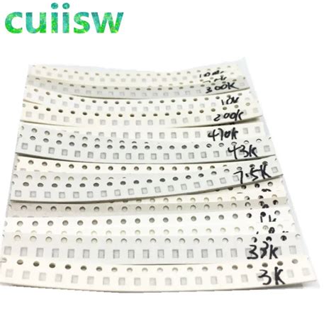 Free Shipping 0805 SMD Resistor Kit Assorted Kit 1ohm 1M Ohm 1