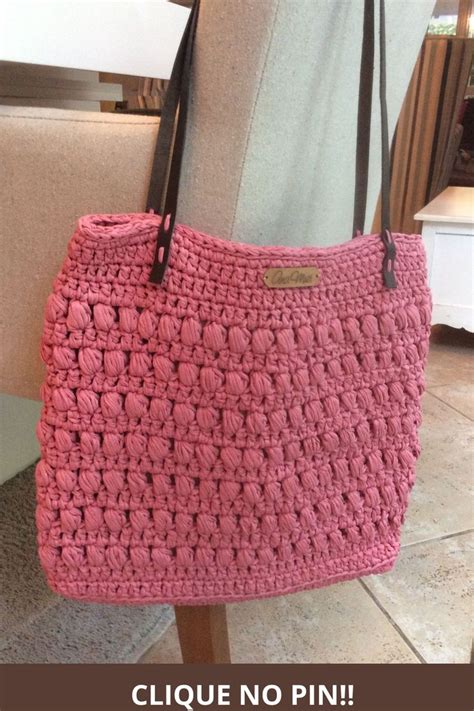 Bolsa Rosa De Croch Bolsas De Croch Bolsas Grandes De Croch