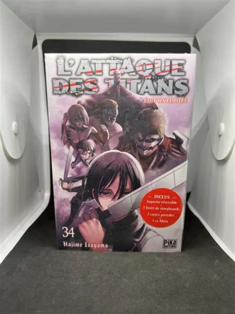 L ATTAQUE DES TITANS SNK Tome 34 Edition Limitée Neuf EUR 15 00