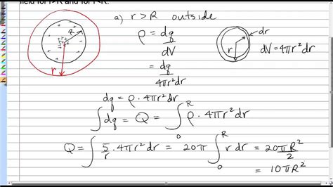 Electric Field Due To An Insulating Sphere With Nonuniform Charge