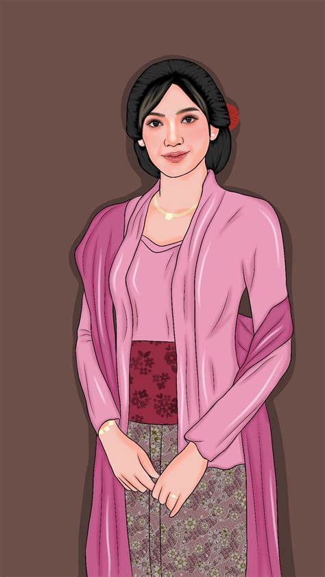 Kartini Day White Transparent Illustration Of Cute Indonesian Woman