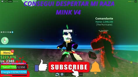 Consegui La Raza Mink V4 En Blox Fruits Y Me Gusto Mucho La