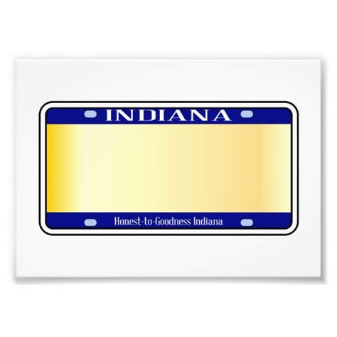 Printable Temporary License Plate Indiana