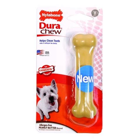 Nylabone Dura Chew Bone Dog Chew Regular Peanut Butter Npb102p