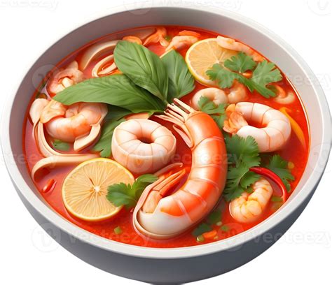 Ai Generated Thai Soup Tom Yum Shrimp 35093081 Png