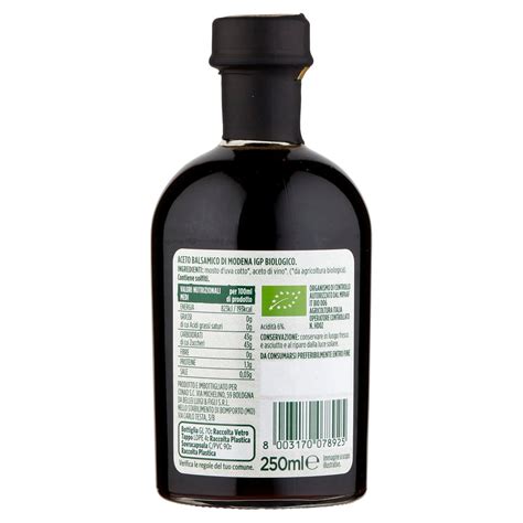 Aceto Balsamico Modena IGP Biologico 250ml Conad Conad