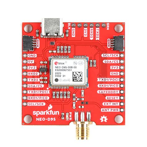 Sparkfun Gnss Correction Data Receiver Neo D9s Qwiic Gps 19390