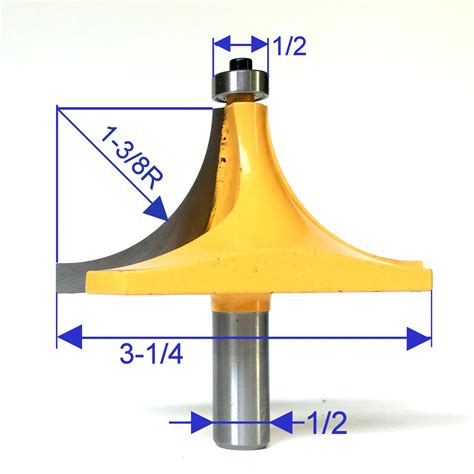 1pc 1 2 Shank 1 3 8 Radius Round Over Router Bit Sct 888