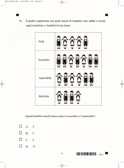 Classe Iv Prova Invalsi Di Matematica A S