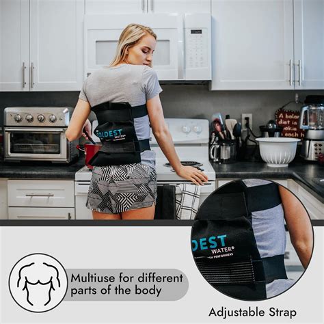 Large Flexible Gel Ice Pack Wrap With Straps For Hot Cold Therapy Pain Relief For Injuries