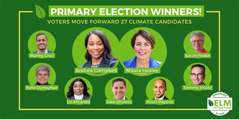 27 Climate Champions Victorious In The Massachusetts Primary Election Elm Action Fund