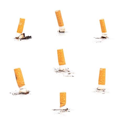 Premium Photo Cigarette Butts Isolated On White Background