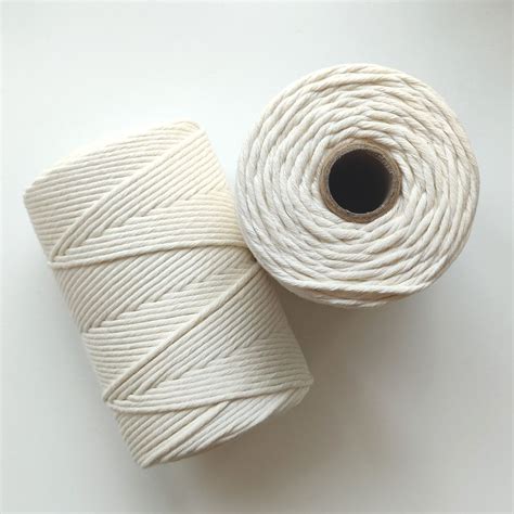 Natural Macrame Cotton String "Light" | 3mm – Macrame Spaghetti