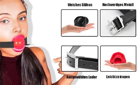 ZWFUN Aufblasbarer Mundknebel BDSM Bondage Sexspielzeug Knebel Fetisch Sex Knebel Rollespiele